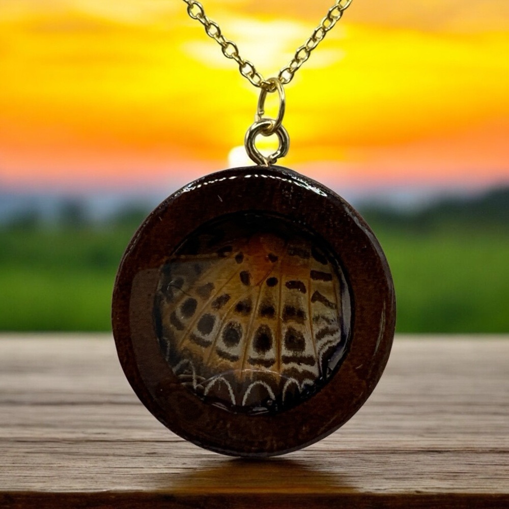Fairy Wings Genuine Butterfly Pendant Necklace